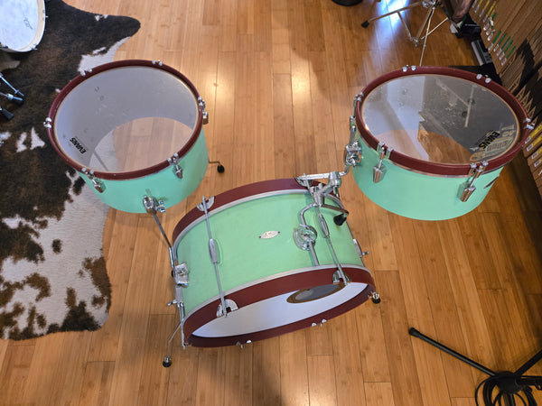 Drum Kits - (Used) C&C Drum Co. 10x22 9x16 6.5x13 Super Flyer (Sea Green)