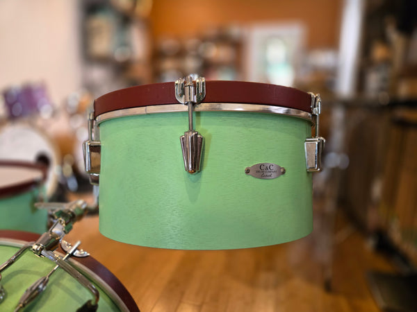 Drum Kits - (Used) C&C Drum Co. 10x22 9x16 6.5x13 Super Flyer (Sea Green)