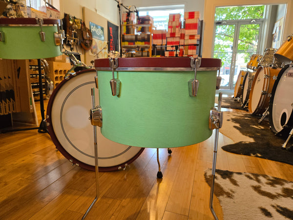 Drum Kits - (Used) C&C Drum Co. 10x22 9x16 6.5x13 Super Flyer (Sea Green)