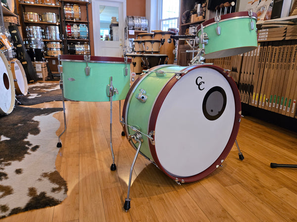 Drum Kits - (Used) C&C Drum Co. 10x22 9x16 6.5x13 Super Flyer (Sea Green)