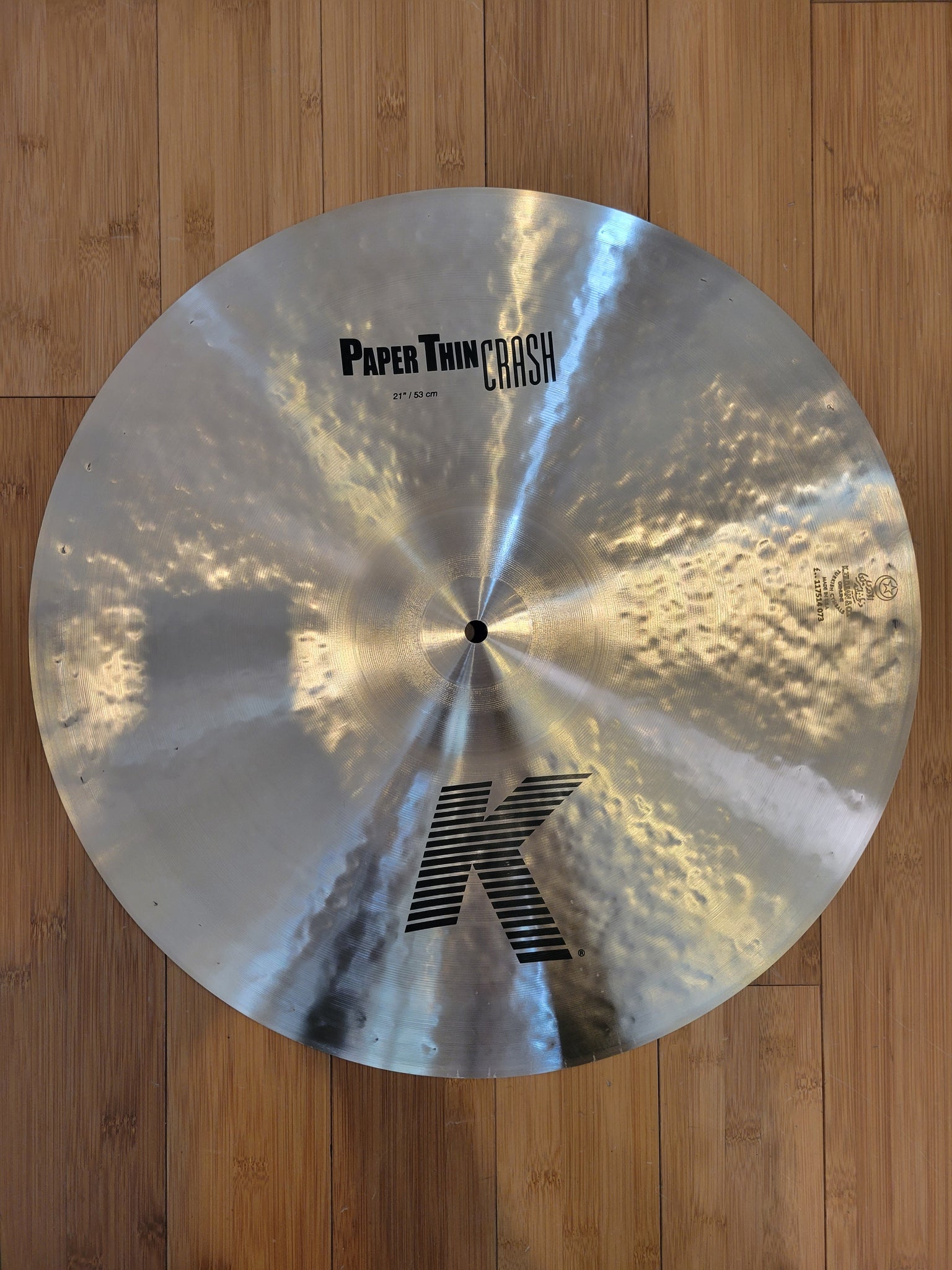 Cymbals - Zildjian 21" K Paper Thin Crash