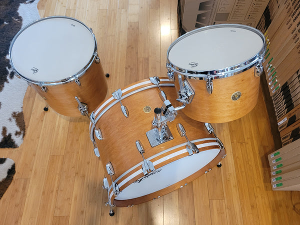 Drum Kits - Gretsch USA Custom 14x24 9x13 (Concert Tom) 16x16 (Concert Tom) (Satin Classic Maple)