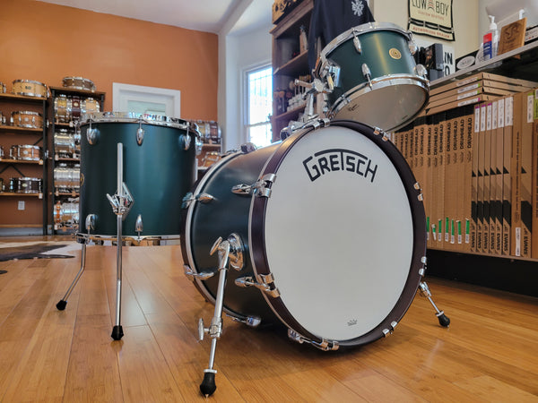 Drum Kits - Gretsch Broadkaster 14x20 8x12 14x14 (Satin Cadillac Green)
