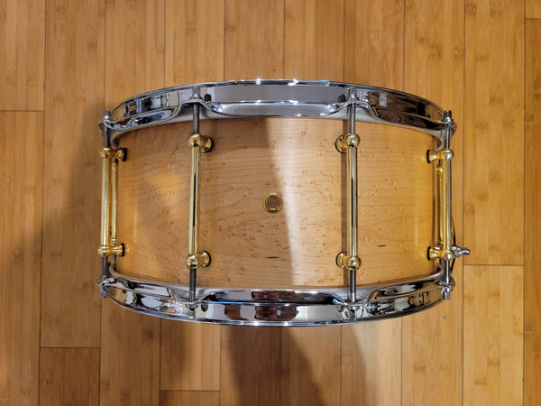Snares - RBH Drums 6.5x14 "Prestige" Solid Birdseye Maple Snare Drum