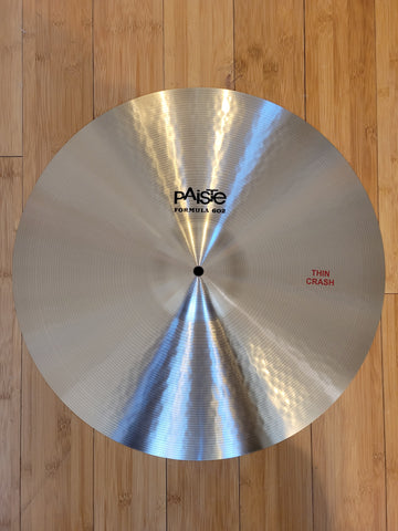 Cymbals - Paiste 20" Formula 602 Classic Sounds Thin Crash