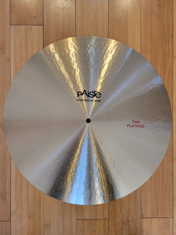 Cymbals - (Used) Paiste 20" Formula 602 Classic Sounds Thin Flat Ride