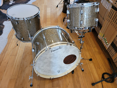 Drum Kits - Franklin Drum Co. 14x22 9x13 16x16 Mahogany/Poplar (Ginger Glitter)