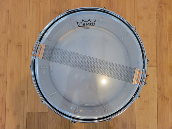 Snares - Pearl 6.5x14 Duoluxe Chrome Over Brass Snare Drum