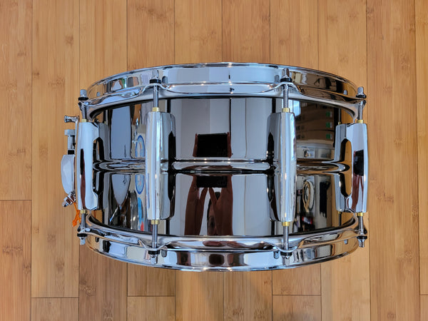 Snares - Pearl 6.5x14 Sensitone Heritage Black Nickel Over Brass Snare Drum