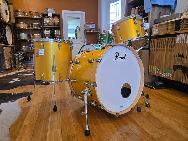 Drum Kits - Pearl 16x22 9x13 16x16 Masters Maple Pure (Antique Gold)