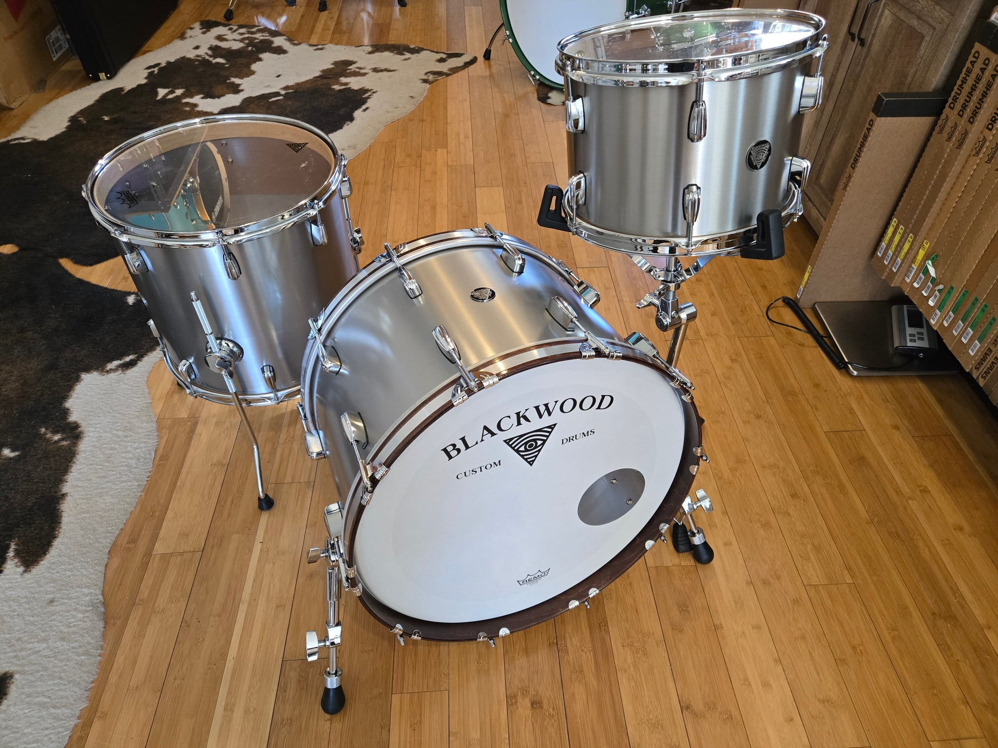 Drum Kits - Blackwood Drum Co. 14x22 9x13 15x16 Steel/Hybrid Maple Drum Kit
