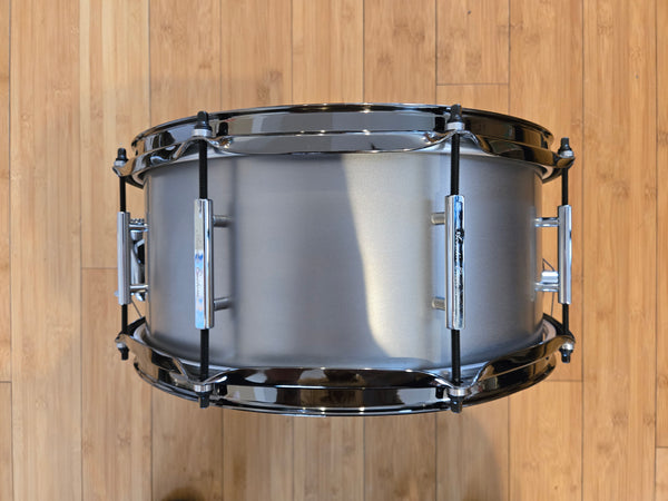 Snares - Acoutin Custom 6.5x14 Black Tie Nickel Iron Snare Drum