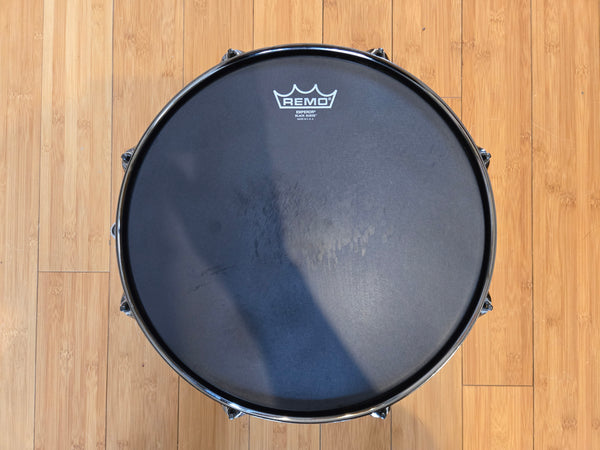 Snares - Acoutin Custom 6.5x14 Black Tie Nickel Iron Snare Drum