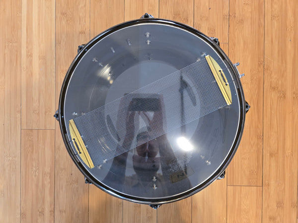 Snares - Acoutin Custom 6.5x14 Black Tie Nickel Iron Snare Drum