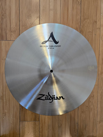 Cymbals - Zildjian 18" A Zildjian Medium-Thin Crash