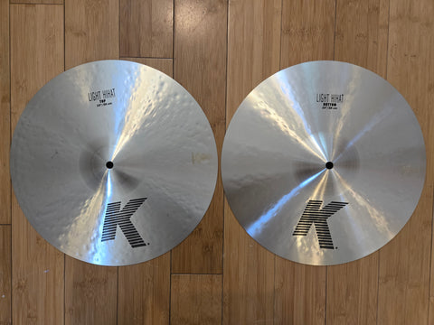 Cymbals - Zildjian 15" K Light Hi Hats