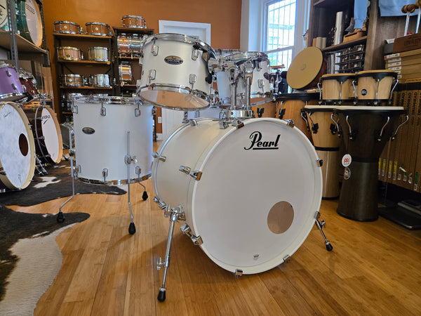 Drum Kits - Pearl 18x22 7x10 8x12 16x16 5.5x14 Decade Maple (White Satin Pearl)