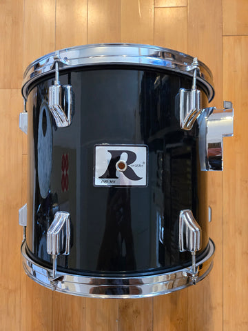 Singles - Rogers Big R 12x14 Rack Tom (Black Wrap)