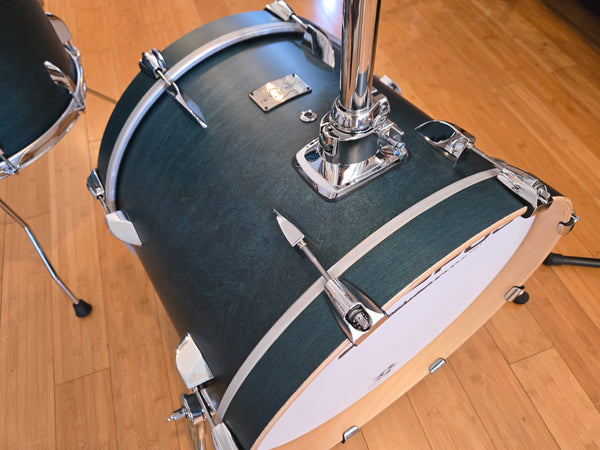 Drum Kits - Canopus 14x18 8x12 14x14 Yaiba II Bop (Indigo Matt Lacquer)