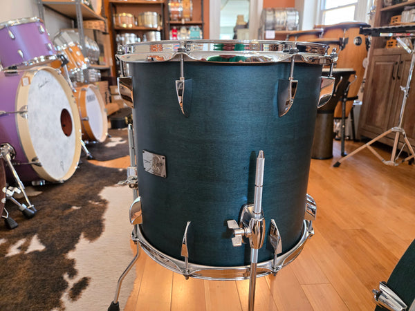 Drum Kits - Canopus 14x18 8x12 14x14 Yaiba II Bop (Indigo Matt Lacquer)