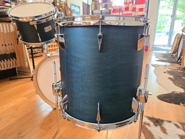 Drum Kits - Canopus 14x18 8x12 14x14 Yaiba II Bop (Indigo Matt Lacquer)