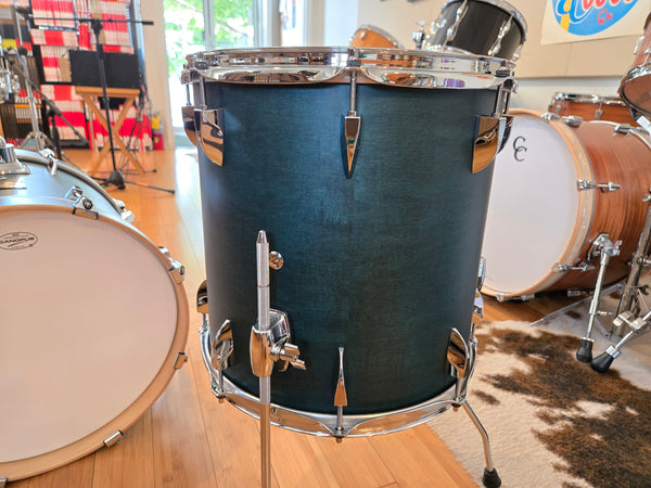 Drum Kits - Canopus 14x18 8x12 14x14 Yaiba II Bop (Indigo Matt Lacquer)