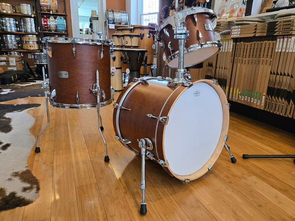 Drum Kits - Canopus 14x18 8x12 14x14 Yaiba II Bop (Antique Brown Matt)