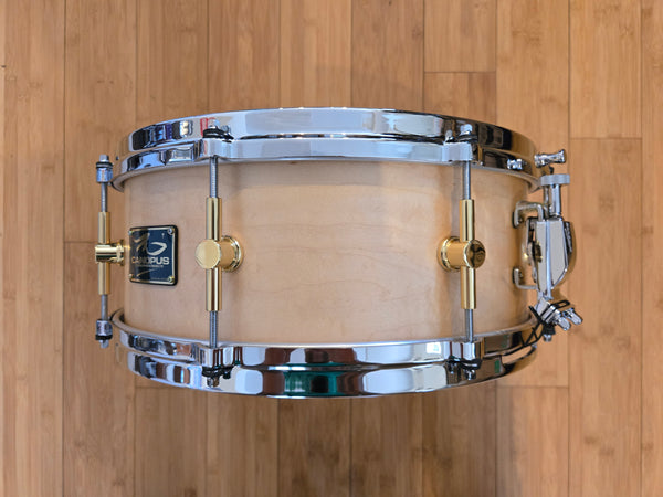 Snares - Canopus Drums 5.5x14 10ply Maple Snare Drum (Natural Oil)
