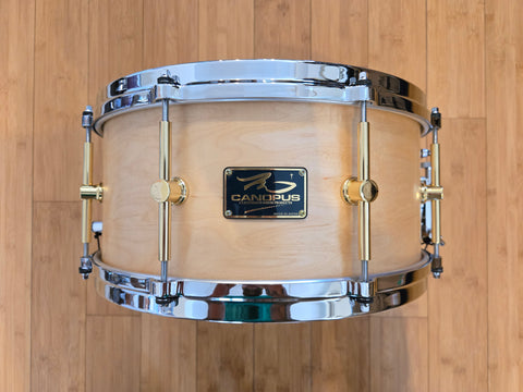 Snares - Canopus Drums 6.5x14 10ply Maple Snare Drum (Natural Oil)