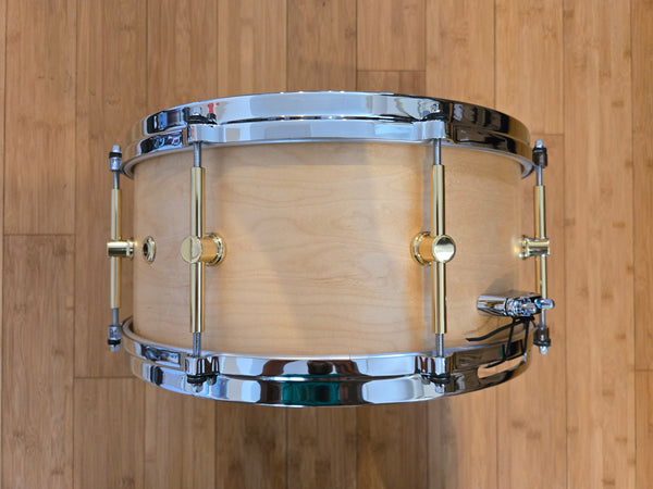 Snares - Canopus Drums 6.5x14 10ply Maple Snare Drum (Natural Oil)