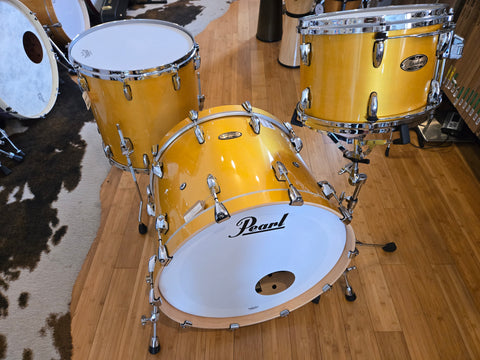 Drum Kits - Pearl 16x22 9x13 16x16 Masters Maple Pure (Antique Gold)