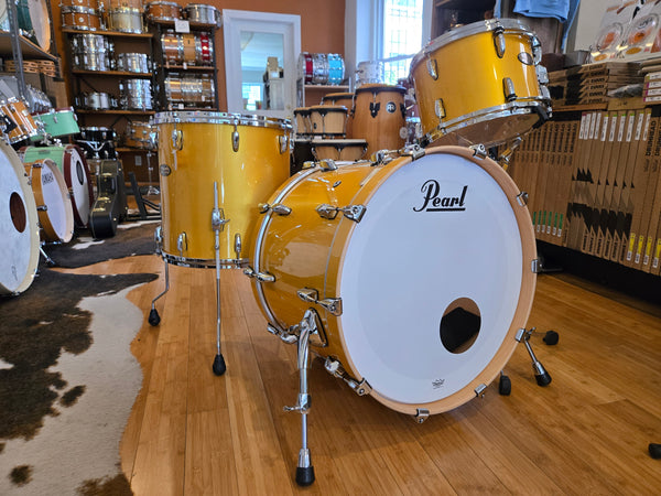 Drum Kits - Pearl 16x22 9x13 16x16 Masters Maple Pure (Antique Gold)
