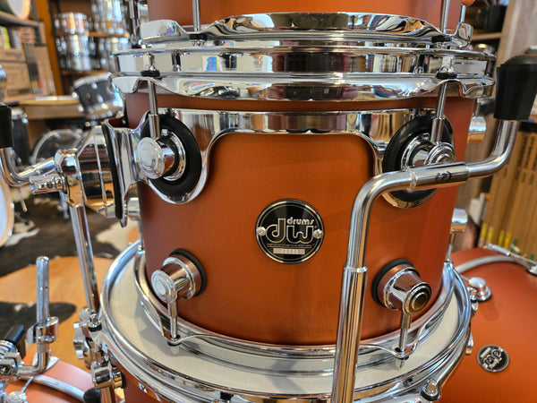 Drum Kits - (Used) DW Performance Series 7pc Shell Bank 7x8 8x10 8x12 14x14 14x14 14x18 14x22 (Hard Satin American Rust)