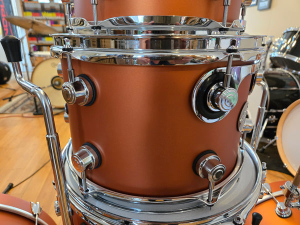 Drum Kits - (Used) DW Performance Series 7pc Shell Bank 7x8 8x10 8x12 14x14 14x14 14x18 14x22 (Hard Satin American Rust)