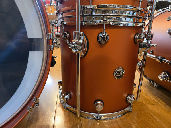 Drum Kits - (Used) DW Performance Series 7pc Shell Bank 7x8 8x10 8x12 14x14 14x14 14x18 14x22 (Hard Satin American Rust)