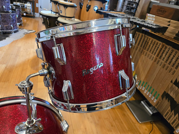 Drum Kits - Rogers Holiday Cleveland Era 14x20 9x13 16x16 16x16 "Swingtime" Outfit (Red Sparkle)
