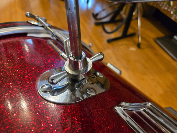 Drum Kits - Rogers Holiday Cleveland Era 14x20 9x13 16x16 16x16 "Swingtime" Outfit (Red Sparkle)