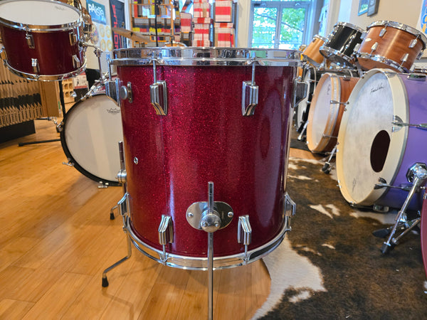 Drum Kits - Rogers Holiday Cleveland Era 14x20 9x13 16x16 16x16 "Swingtime" Outfit (Red Sparkle)