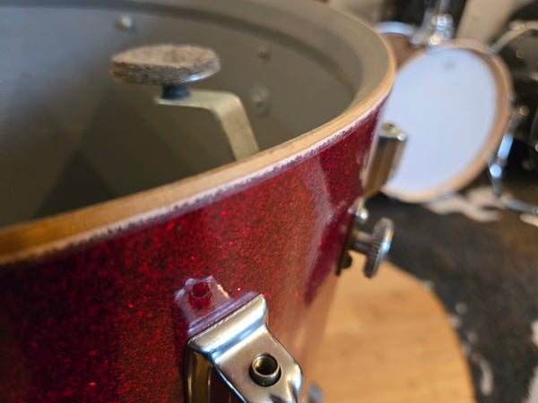 Drum Kits - Rogers Holiday Cleveland Era 14x20 9x13 16x16 16x16 "Swingtime" Outfit (Red Sparkle)