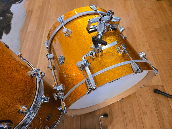 Drum Kits - (Used) DW Performance Series 6pc Shell Bank 7x8 8x10 8x12 14x14 14x14 14x18 (Gold Sparkle)