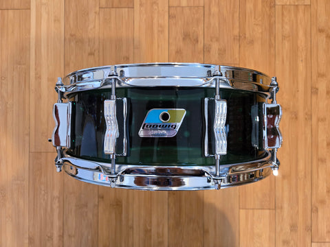 Snares - (Used) Ludwig 5x14 Vistalite Snare Drum (Green)