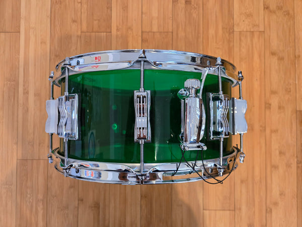 Snares - (Used) Ludwig 6.5x14 Vistalite Snare Drum (Green)