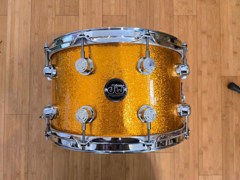 Snares - (Used) DW Performance Series 8x14 Snare Drum (Gold Sparkle)