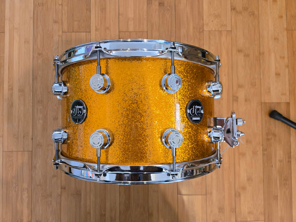Snares - (Used) DW Performance Series 8x14 Snare Drum (Gold Sparkle)