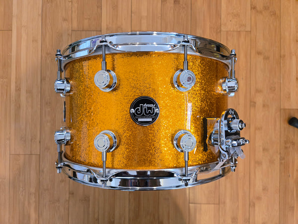 Snares - (Used) DW Performance Series 8x14 Snare Drum (Gold Sparkle)