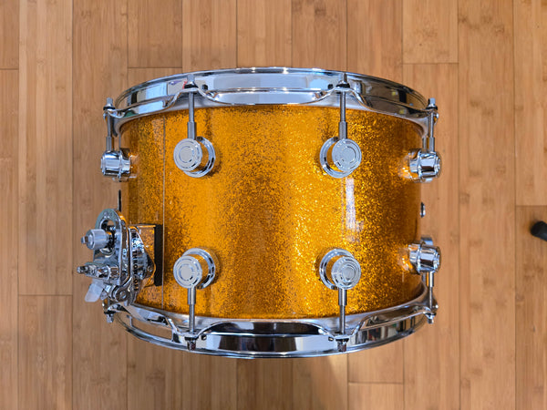 Snares - (Used) DW Performance Series 8x14 Snare Drum (Gold Sparkle)