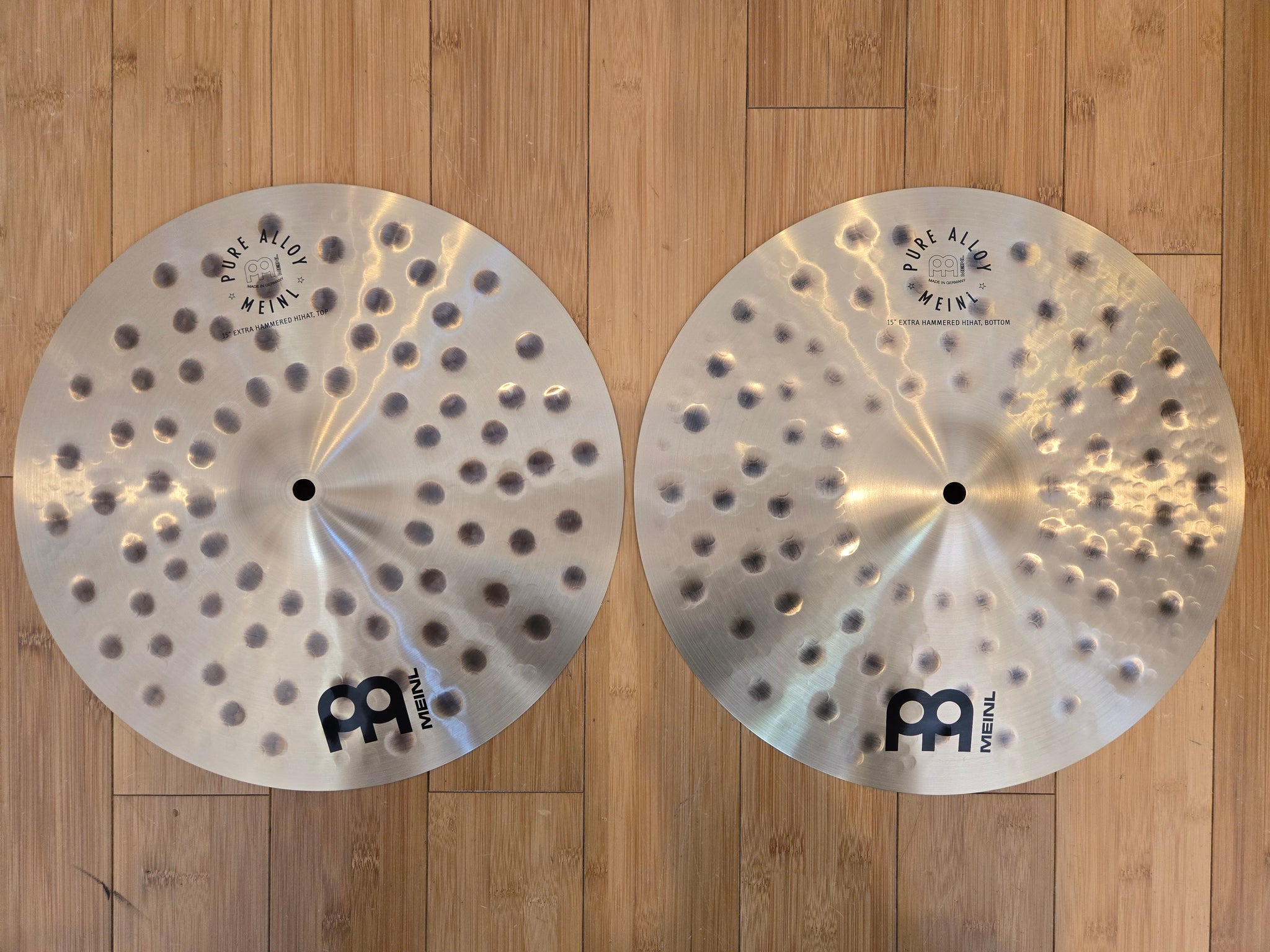 Cymbals - Meinl Pure Alloy 15" Extra Hammered Hi Hats