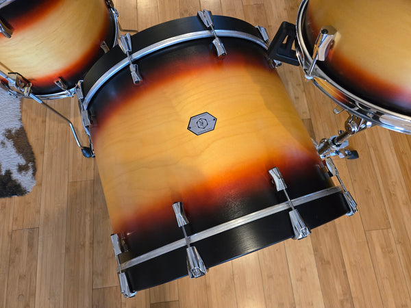 Drum Kits - Noble & Cooley 16x22 8x13 14x16 Horizon Series Drum Kit (Vintage Sunburst Satin)