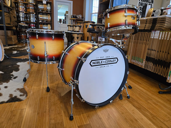 Drum Kits - Noble & Cooley 16x22 8x13 14x16 Horizon Series Drum Kit (Vintage Sunburst Satin)