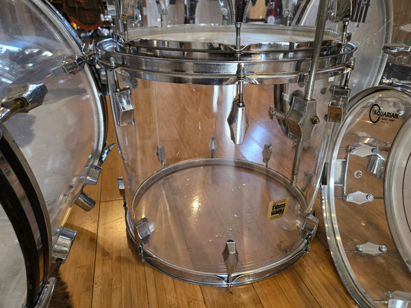 Drum Kits - 1970's Fibes 7pc Acrylic 14x22 14x22 10x14 9x13 16x16 16x18 5.5x14 Snare